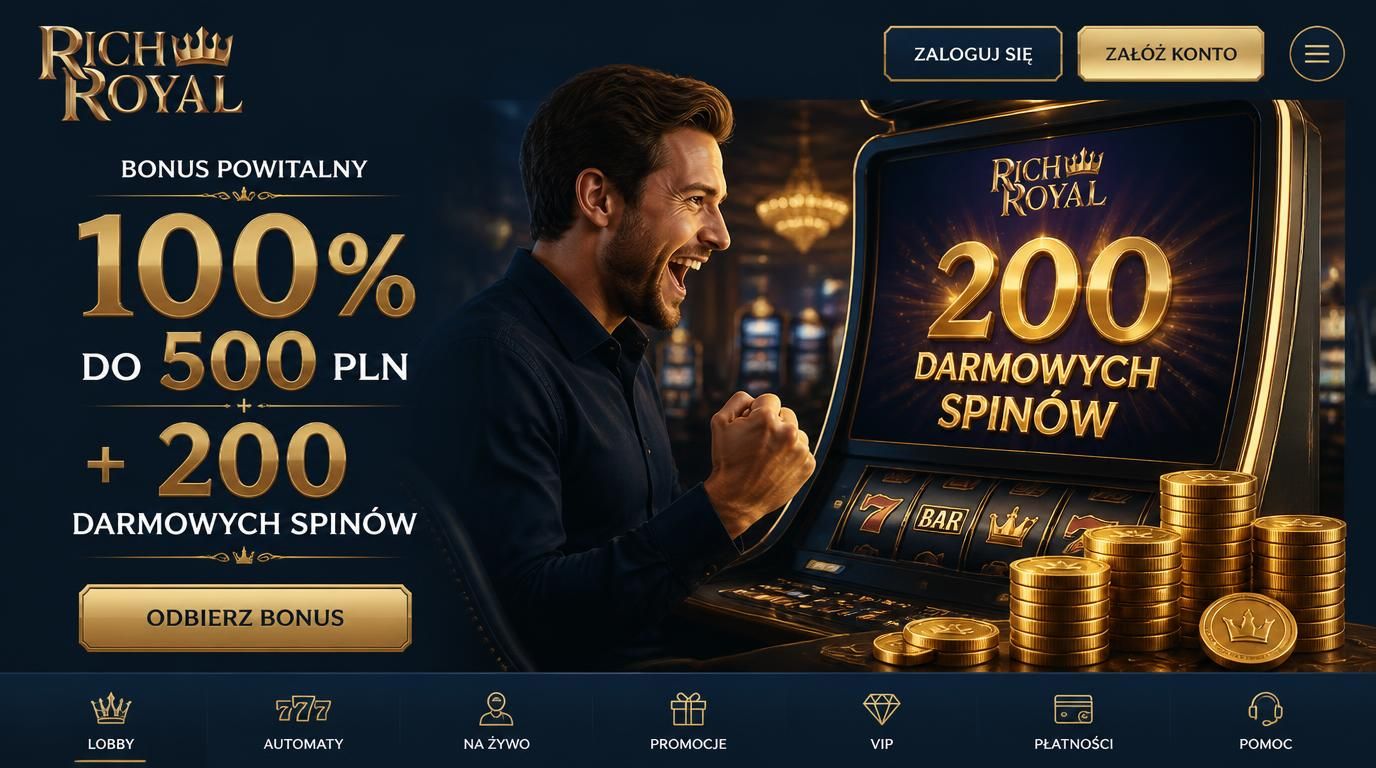 Gracz cieszący się bonusem powitalnym